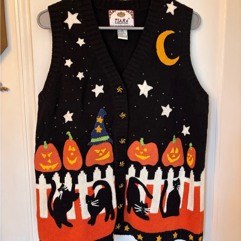 Vintage Tiara Halloween Vest